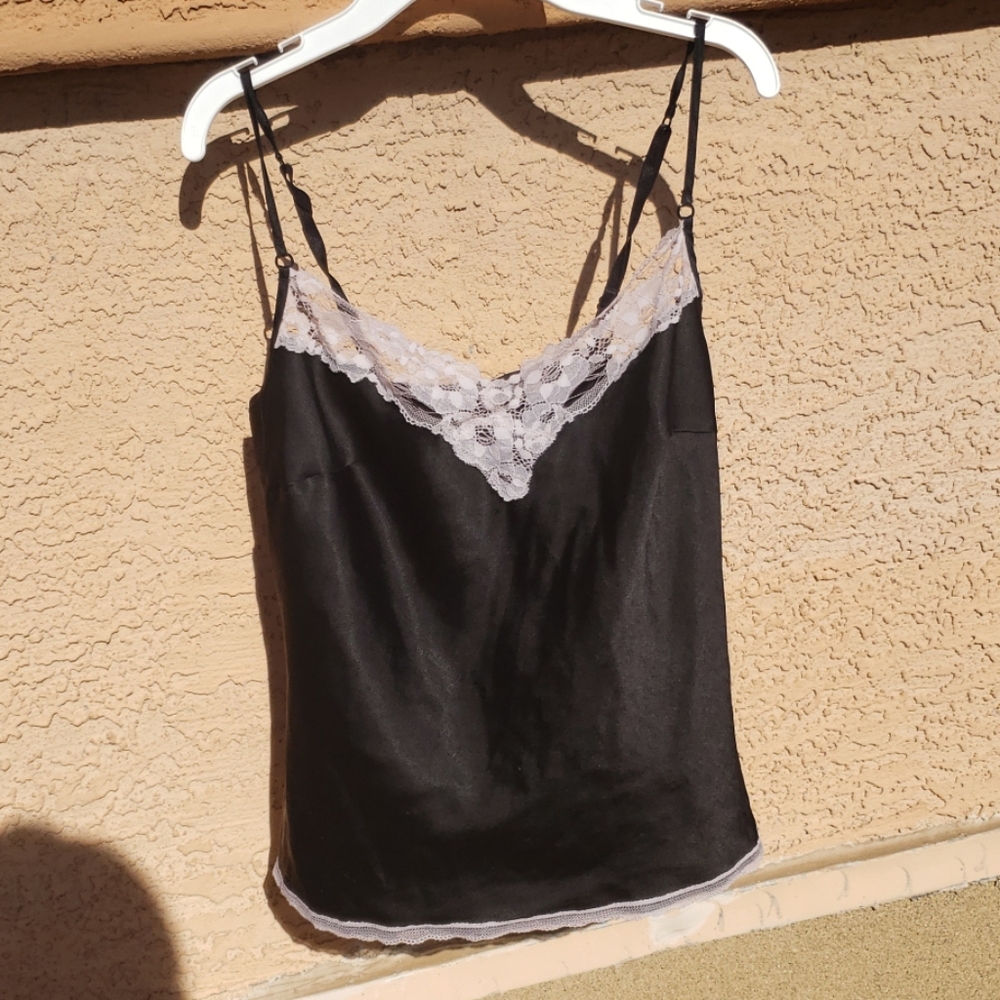 Victoria Secret Black Silk Pajama Set
